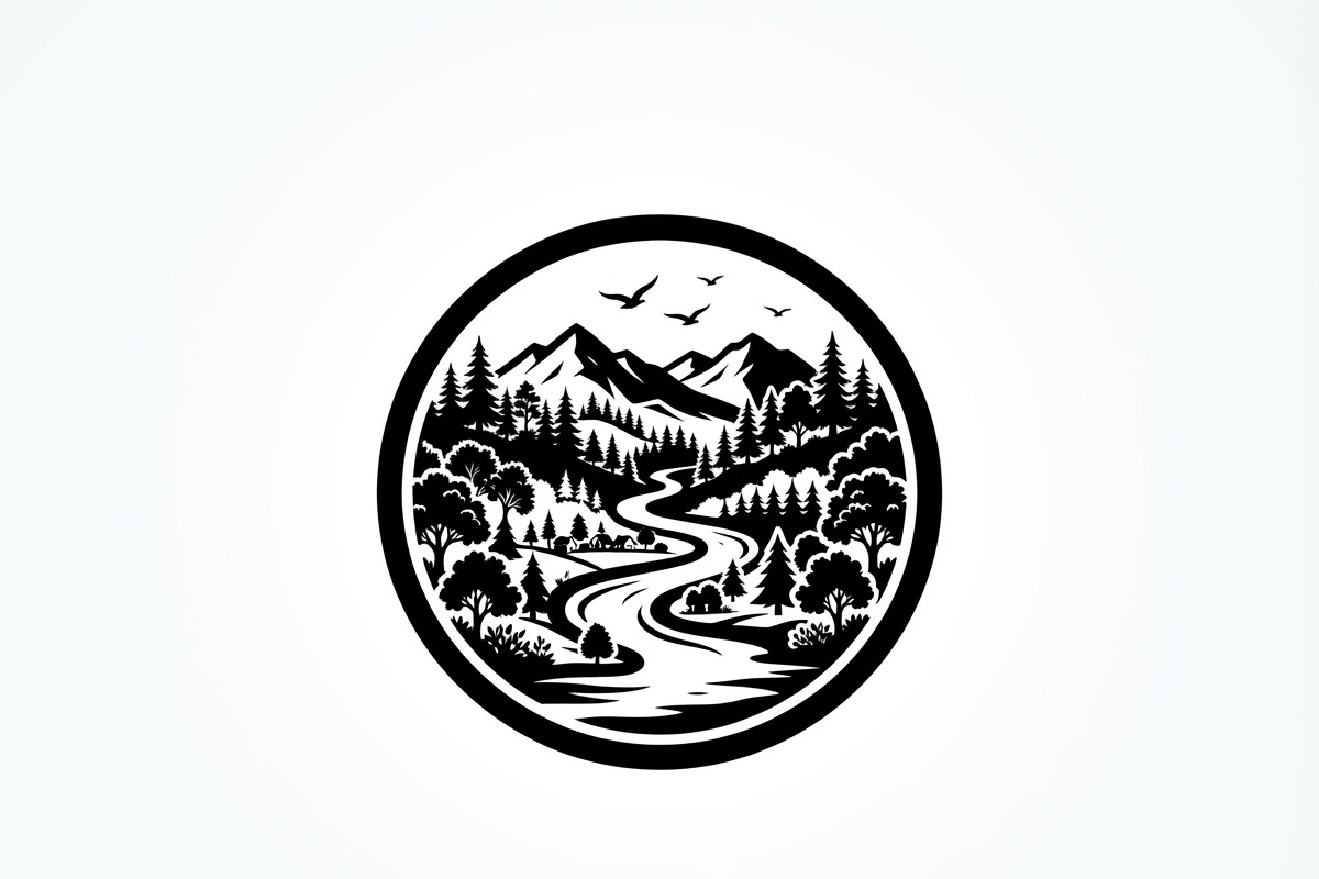 60 Eco Globe Landscape Silhouette, a Technology Illustration by Amazin_art (Photo 43 of 49)