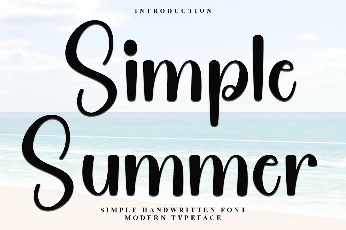 Simple Summer, a Handwritten Font by FreshTypeINK (Photo 1 of 8)