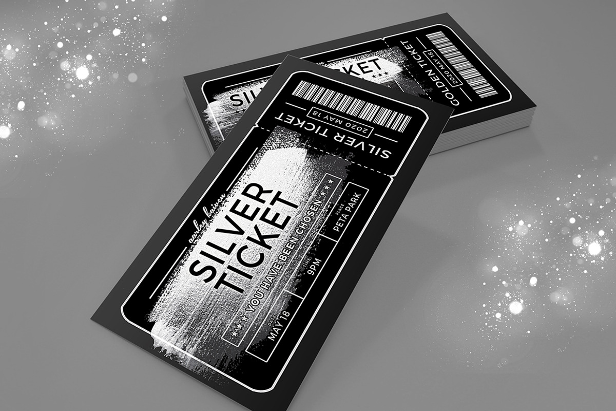 Golden Ticket Invitation, an Invitation Template by Aarley Kaiven (Photo 3 of 4)