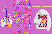 Groovy summer story 60s-70s, a Texture Illustration by Antikva17 (Thumbnail 17 of 18)