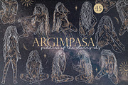 Argimpasa - Goddess of Space, an Illustration by Chikovnaya (Thumbnail 1 of 9)