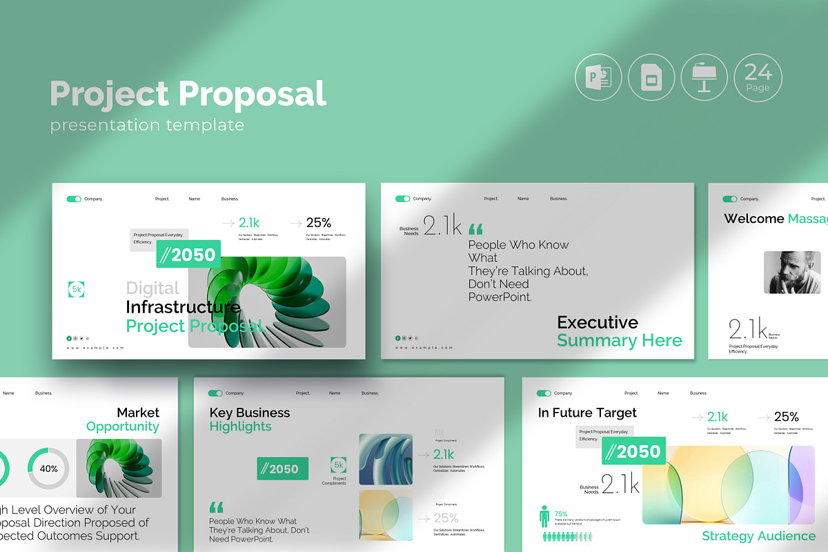 Digital Project Proposal Template, a Presentation Template by Soraclod (Photo 1 of 9)