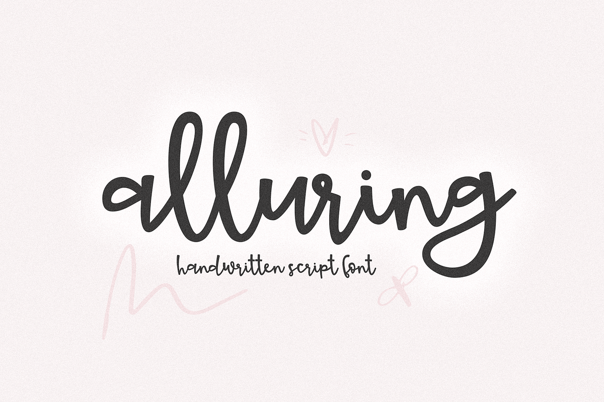 Alluring - A Handwritten Script Font