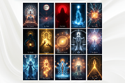 Unique Tarot Cards Deck 78 Cards, a Decorative Illustration by Mugio (Thumbnail 2 of 4)