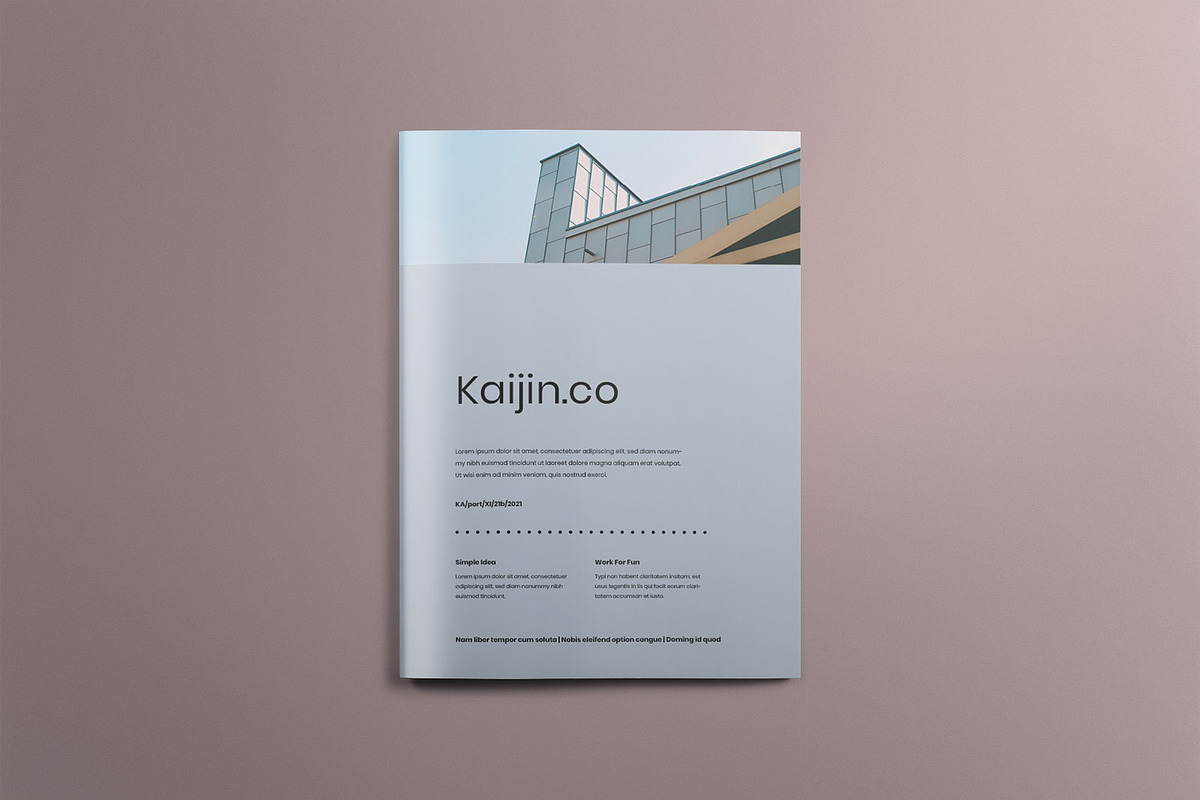 Kaijin.co - Brochure, a Brochure Template by Bokuto (Photo 1 of 11)