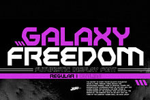 Galaxy Freedom - Futuristic Fonts