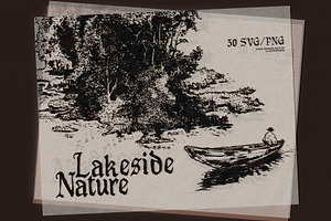Lakeside Nature Illustrations, an Empty State Illustration by TheMountBirdStudio