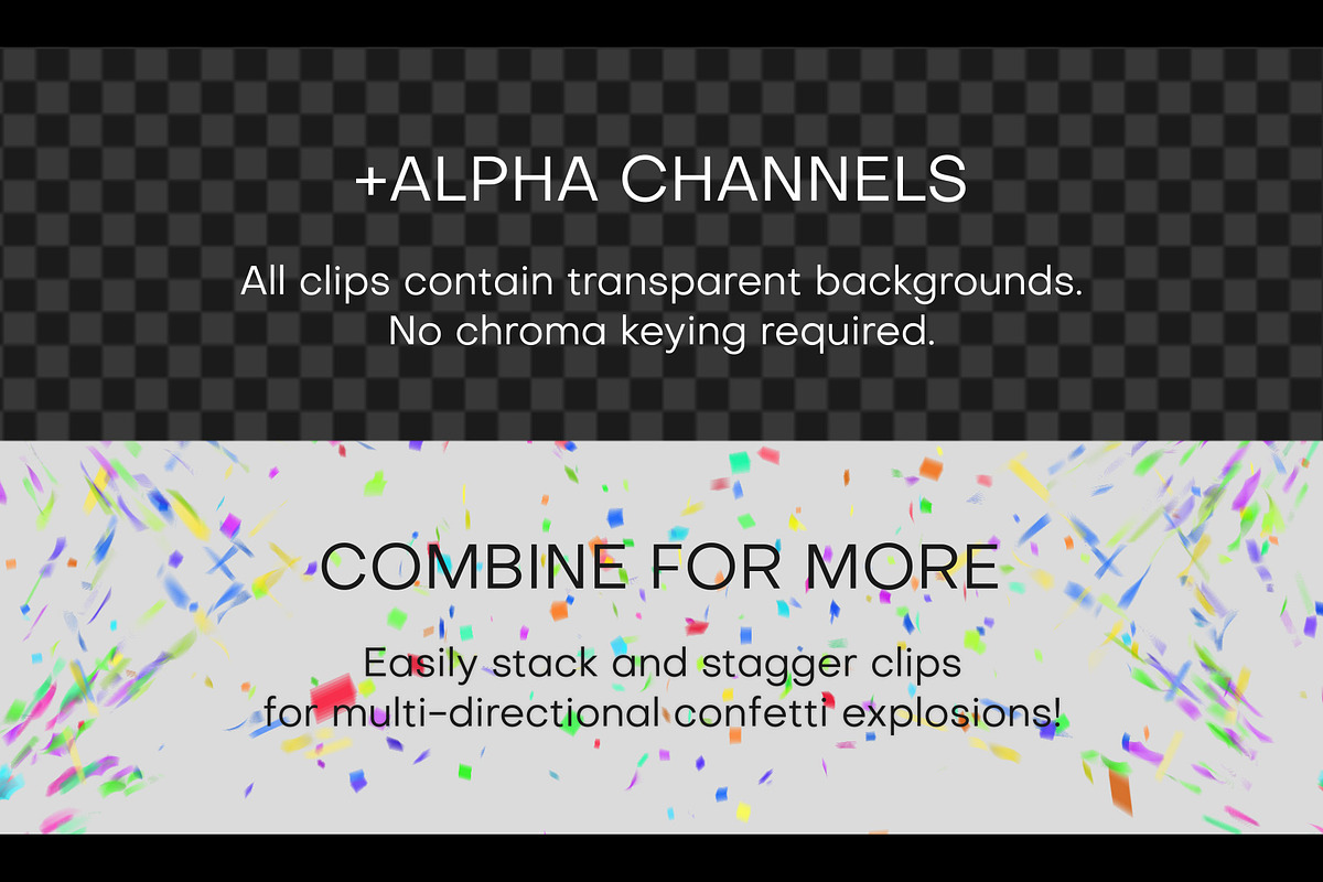 Confetti Cannon Video Overlay Pack, a Background Graphic by Enchanted Studios (Photo 3 of 5)