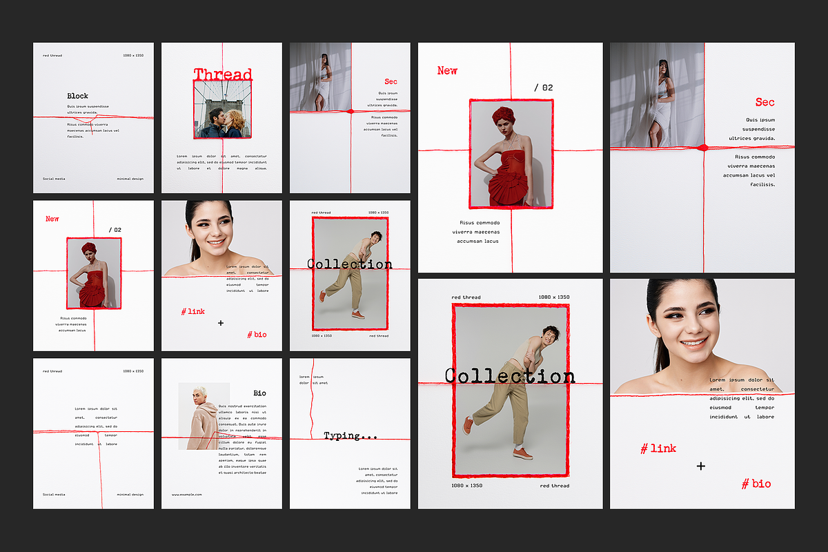 The Red Thread Collection - Posts, a Social Media Template by Filip Studio (Photo 7 of 8)