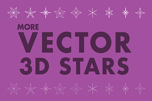 More Vector 3D Stars