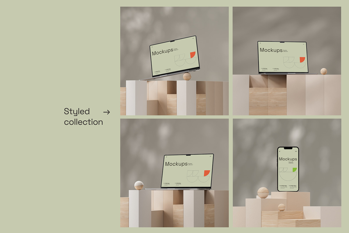 Devices Mockups Collection, a Mockup by Valentina Todorova (Photo 2 of 7)
