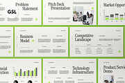 Cream Modern Pitch Deck Google Slide, a Presentation Template by graphicook (Thumbnail 1 of 4)
