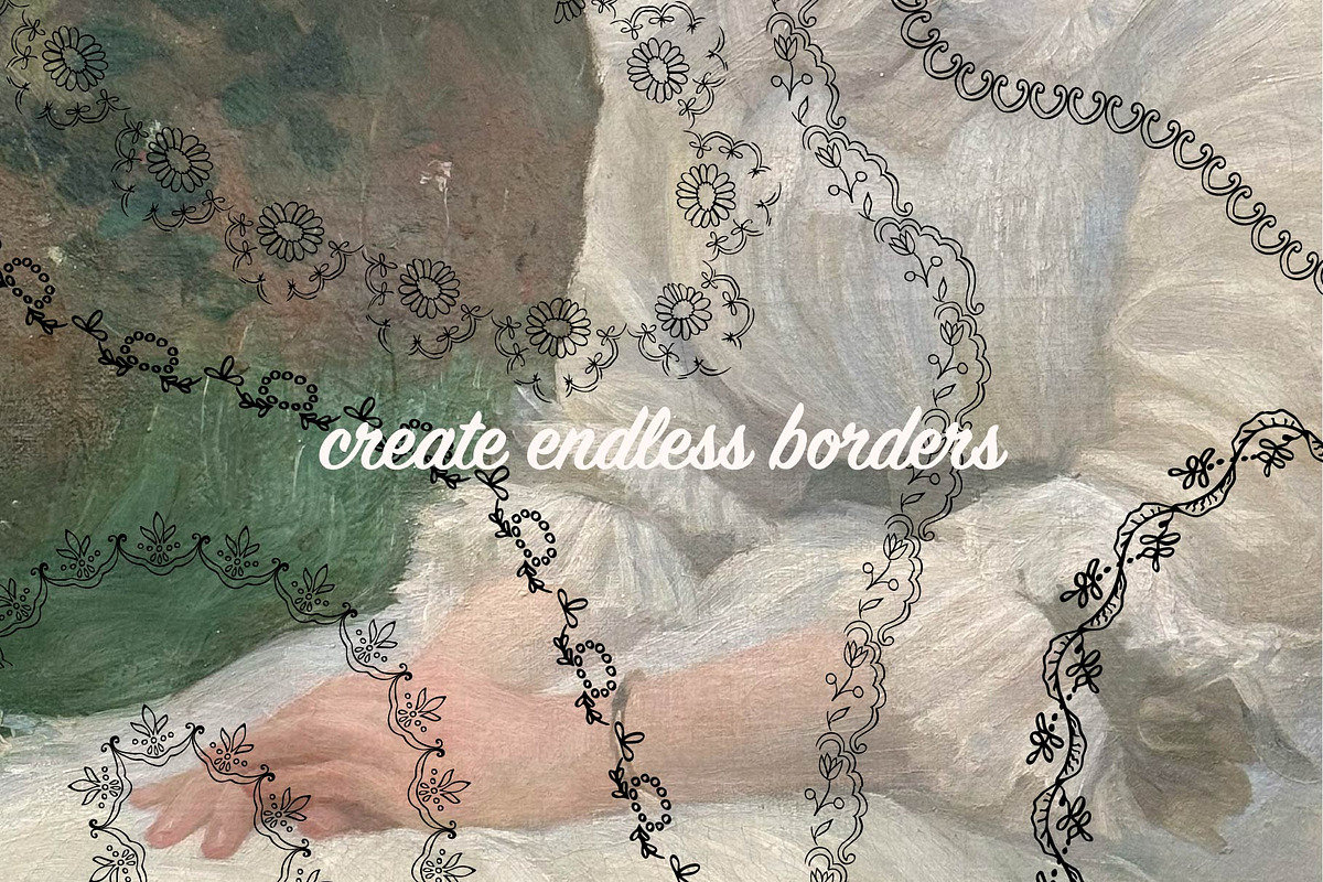 Lace Frames & Vector Brushes Vol. 2, an Object Graphic by MayBay Studio (Photo 6 of 7)