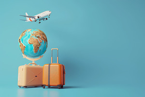 Traveling around the world concept., a Transportation Photo by Pixeness Studio