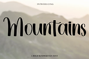 Mountains, a Handwritten Font by InermediaSTUDIO (Thumbnail 1 of 7)