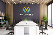 PSD Office Room Wall Logo Mockup, a Product Mockup by Ayy (Thumbnail 12 of 13)