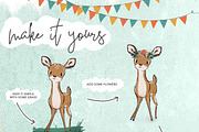 Sweet Baby Deer Illustrations, an Animal Illustration by Wooly Pronto (Thumbnail 3 of 7)