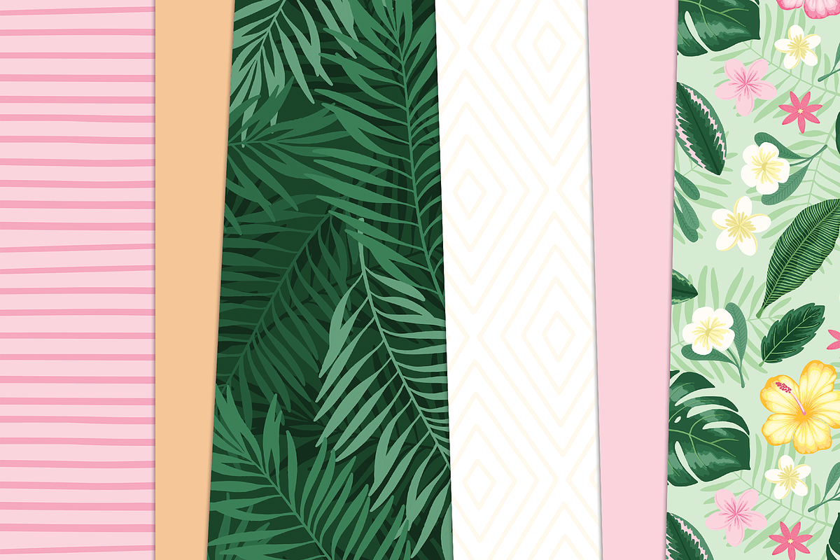 Summer Tropical Digital Bundle, a Pattern Graphic by Paper Starr Studio (Photo 3 of 8)