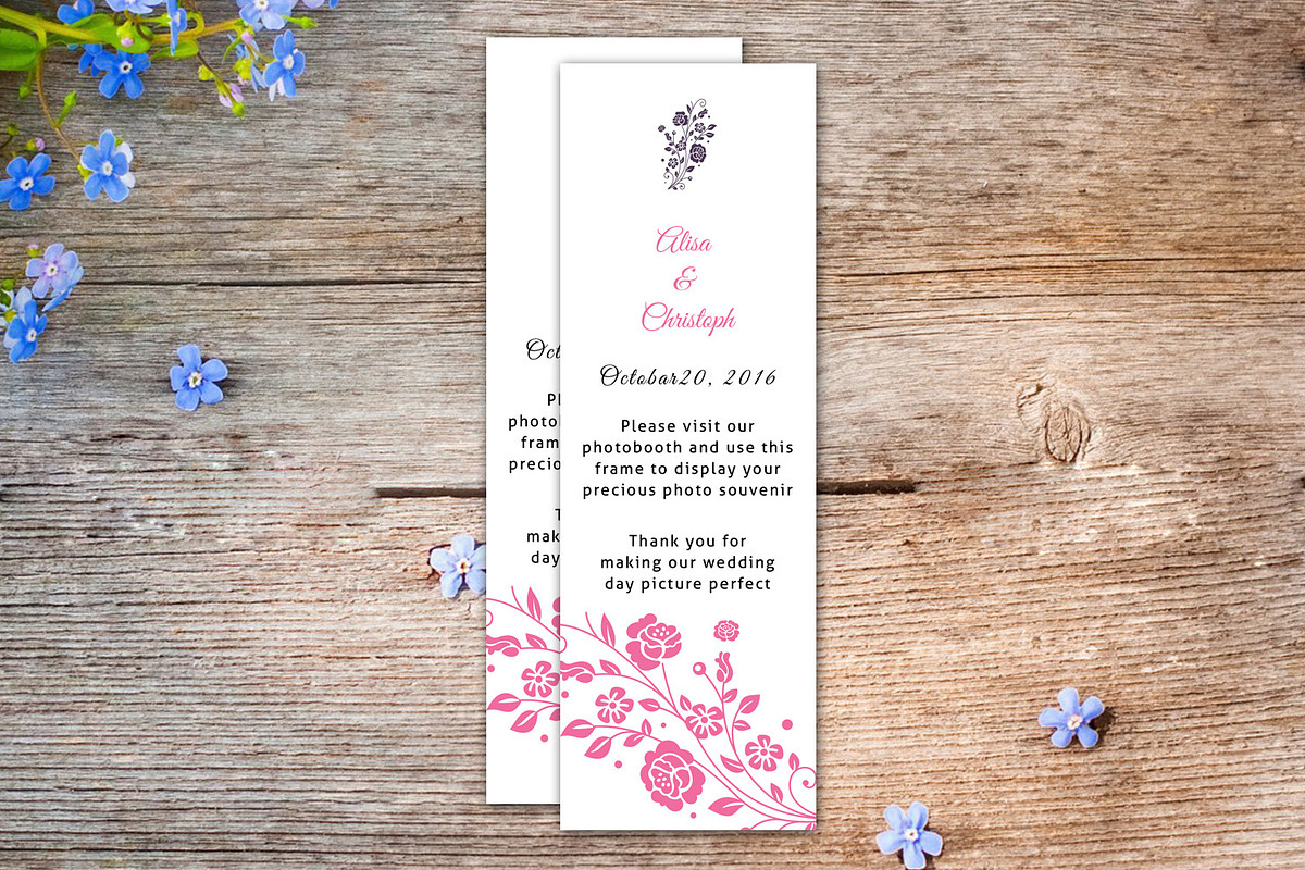 Photo Booth Place Card Template, a Card Template by retrographix (Photo 1 of 3)
