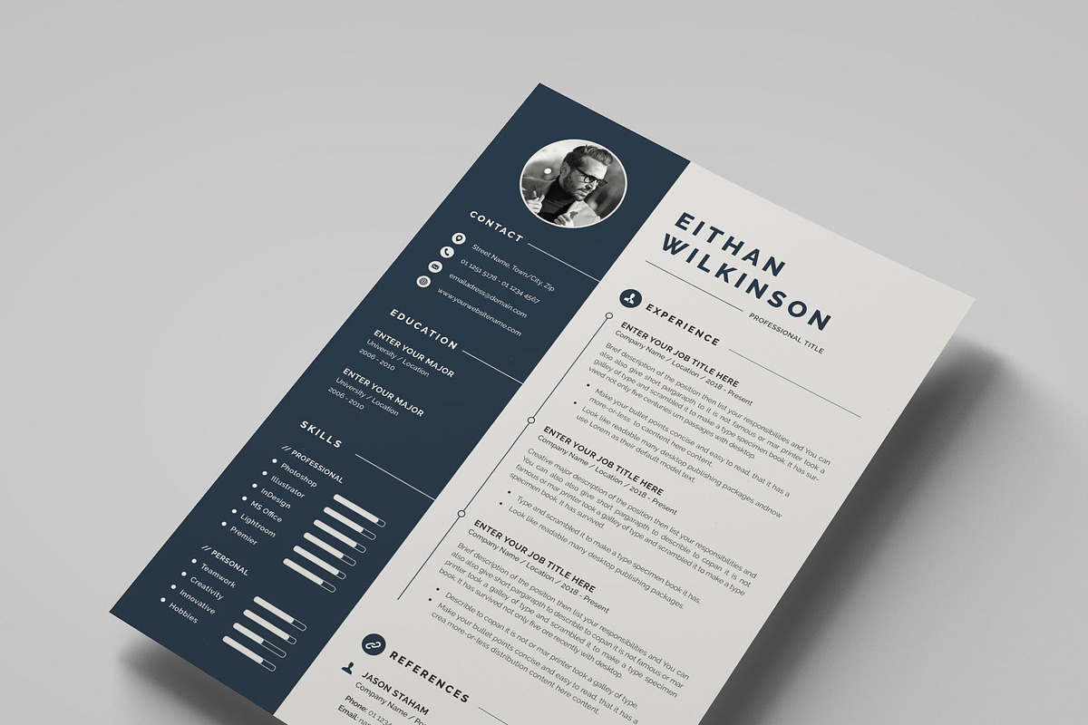 Resume/CV, a Resume Template by SlideCo (Photo 3 of 5)