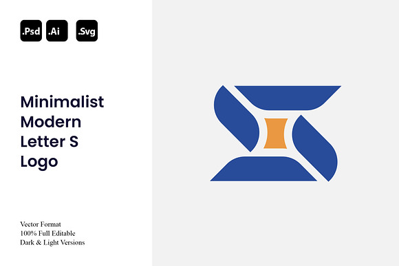 Minimalist Modern Letter S Logo preview 5