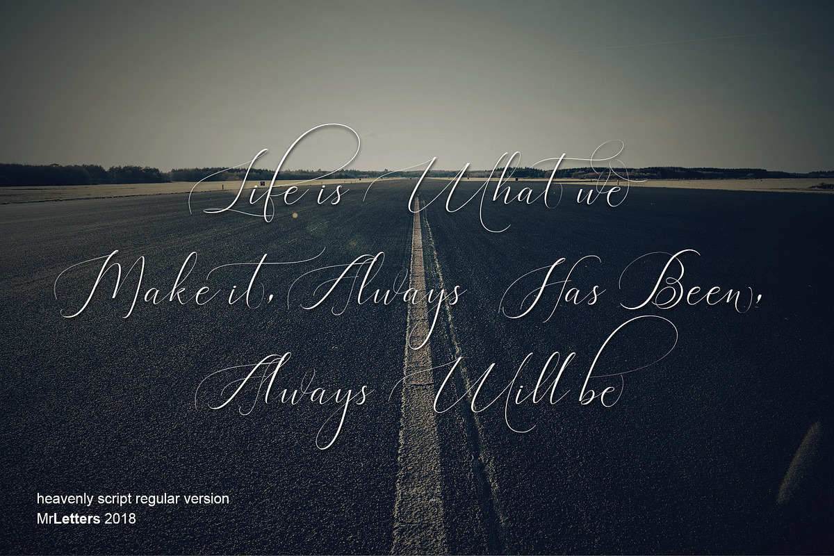 Heavenly - fancy fonts preview 7