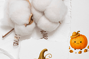 Autumn Pumpkin Clipart Set, a Decorative Illustration by Pati Charm Studio (Thumbnail 8 of 8)