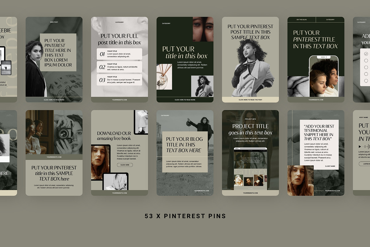Noire Social Media Templates, a Social Media Template by Big Cat Creative (Photo 6 of 6)
