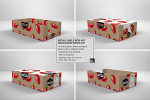 Retail Shelf Box 07 Packaging Mockup