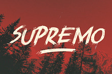 Supremo | Horror Font