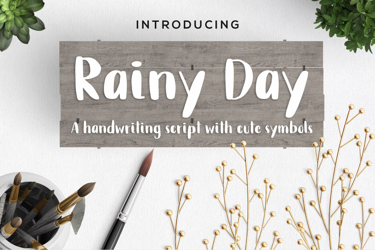 Rainy Day Handwriting Script Font