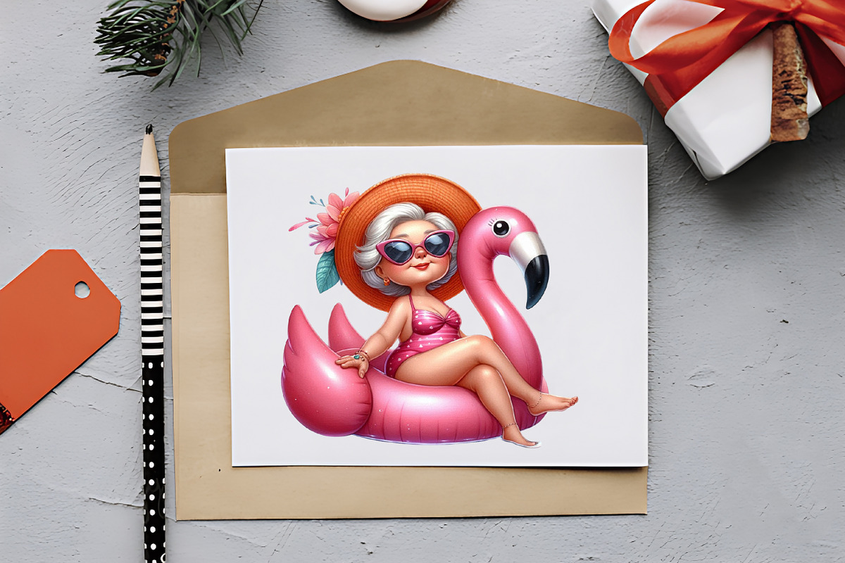 Hawaiian Grandma Funny Summer Png, an Illustration by RobertsArt (Photo 3 of 7)