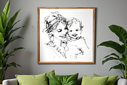 Whimsical Mother's Day Line Art Set, an Object Illustration by GiraffeCreative (Thumbnail 12 of 16)