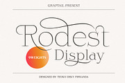 Rodest - Font Family, a Serif Font by Graptail (Thumbnail 1 of 13)