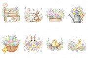 Spring Easter Flowers Clipart PNG., an Object Illustration by KennedyStudio (Thumbnail 2 of 5)