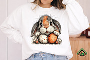 Whimsical Funny Easter Bunny Clipart, an Illustration by Craft Nest (Thumbnail 7 of 12)