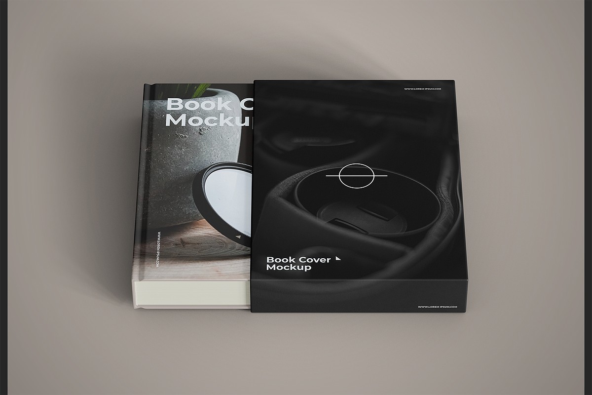 Hardcover Book Mockup with Slipcase, a Books & Magazine Mockup by Muhazdinata (Photo 6 of 12)