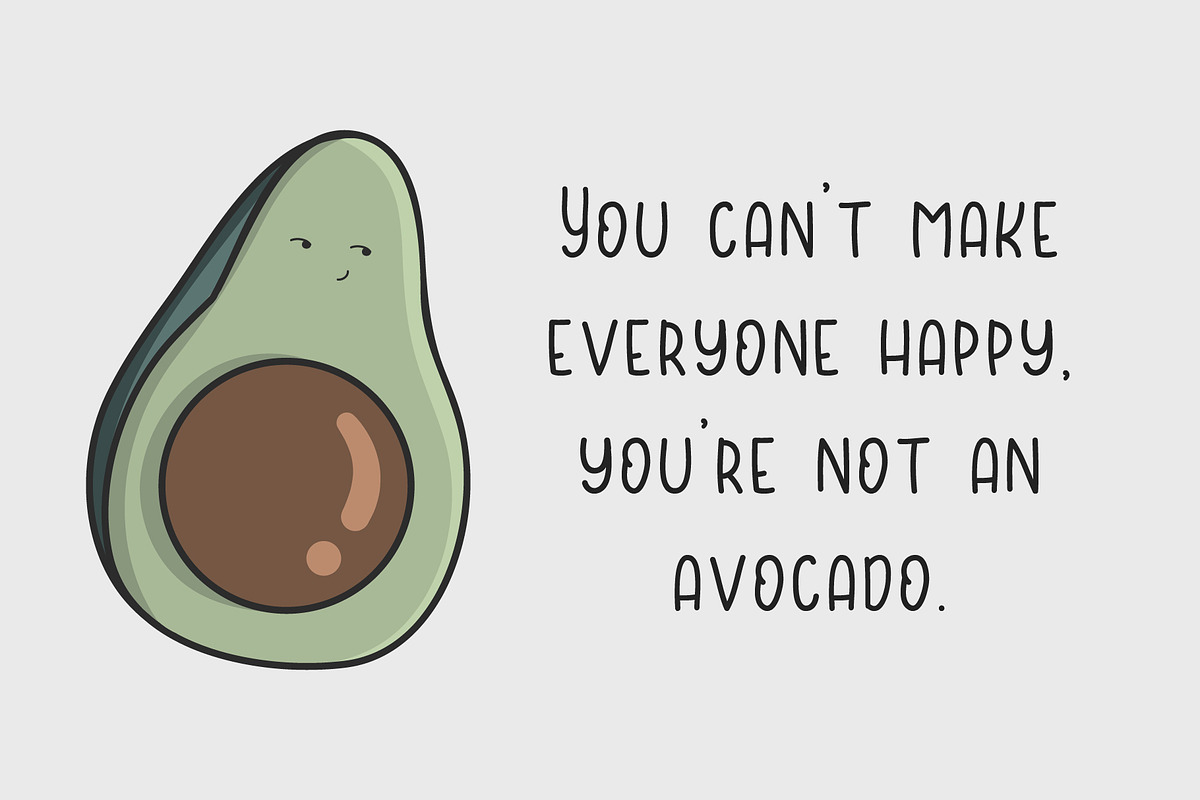 Avocado font preview 3