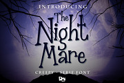 The Nightmare - Creepy Serif Font, a Slab Serif Font by Dm Studio (Thumbnail 1 of 6)