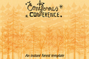 (Vector) Coniferous Conference, a Texture Illustration by Ed J Brown (Thumbnail 3 of 4)