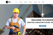 Constru-Construction Joomla Template, a Websites & App Template by JoomlaUX (Thumbnail 1 of 5)