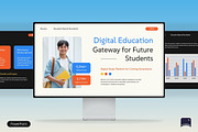 Online Study Platform Pitch Deck, a Presentation Template by Claymoon Lab (Thumbnail 1 of 7)
