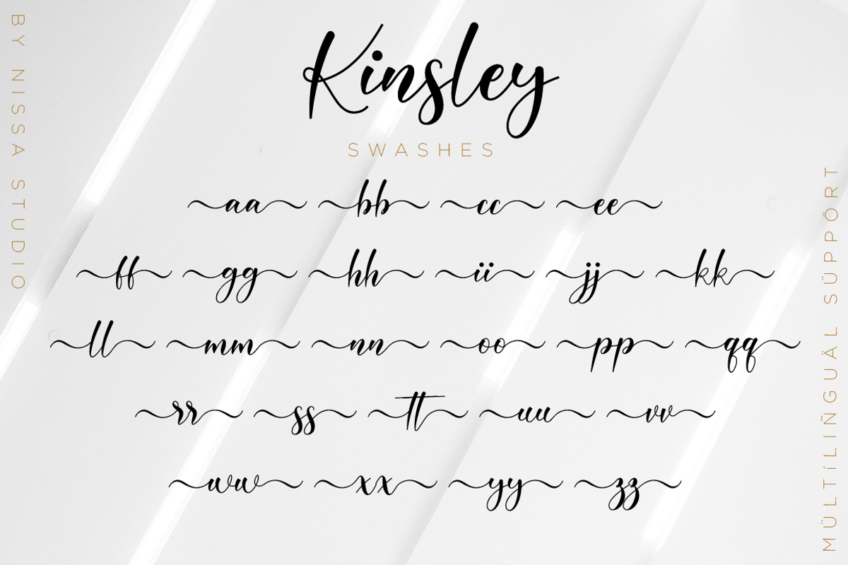 Kinsley // Elegant Font, a Script Font by Nissa Studio