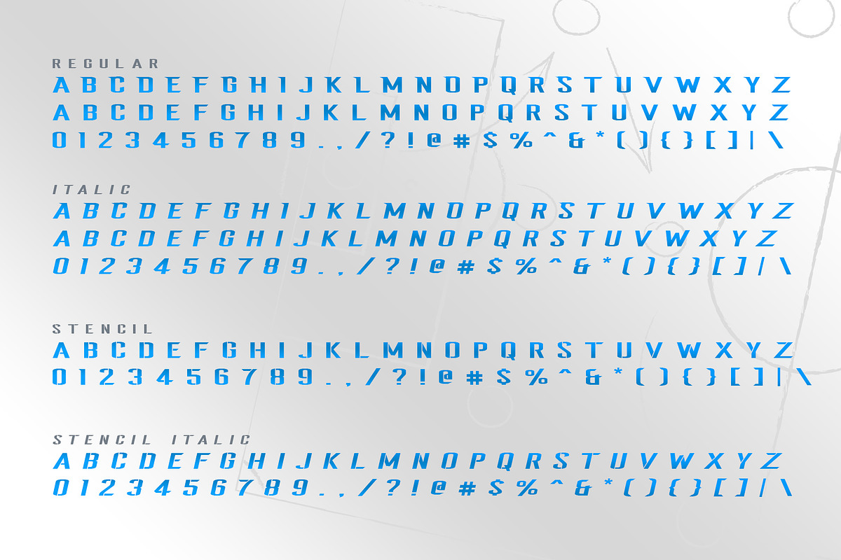 League Sport Typeface preview 3