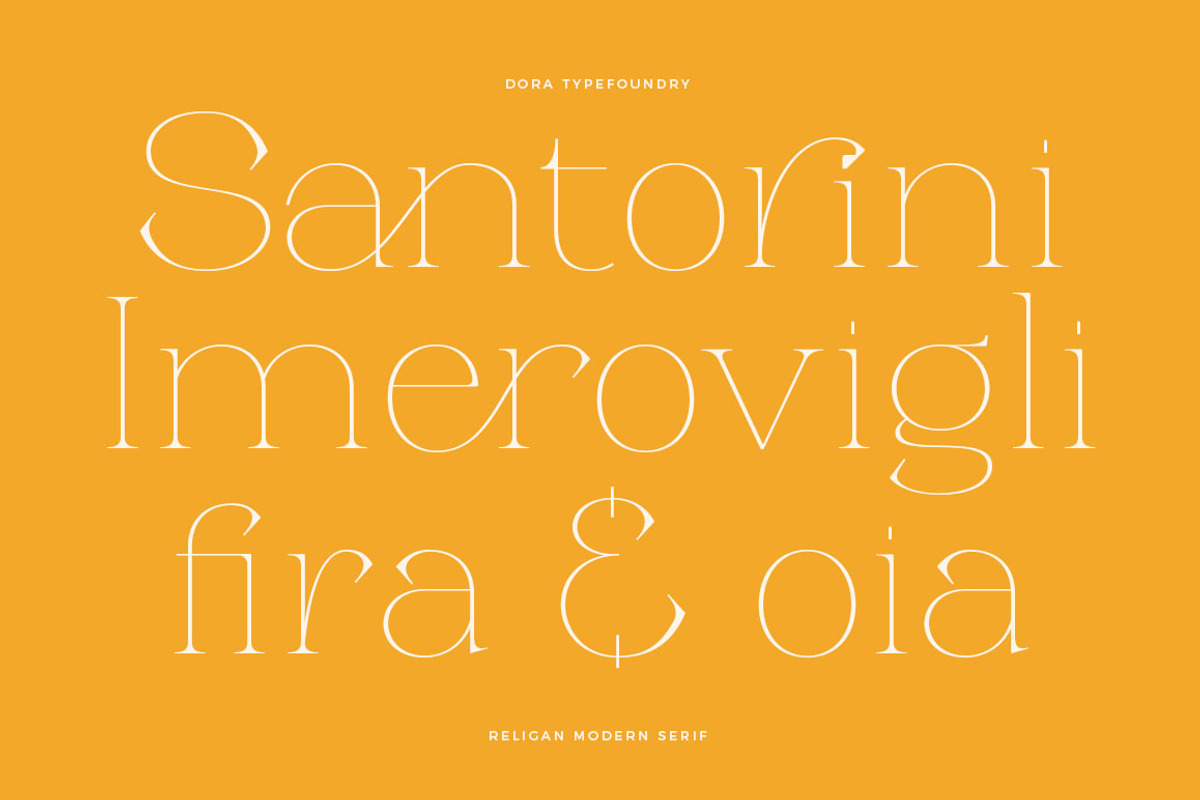 Religan - Modern Serif Font, a Serif Font by Dora Typefoundry (Photo 2 of 22)