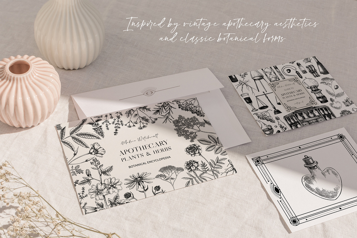 Vintage Apothecary Branding Bundle, a Healthcare Illustration by Yevheniia (Photo 2 of 11)