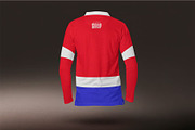Polo T-Shirt Long Sleeve Mockup, a Shirt Mockup by megostudi0 (Thumbnail 4 of 7)