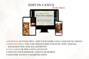 Green Recipe Pages Canva Template, a Poster Template by Digital By Nikoleta (Thumbnail 7 of 9)