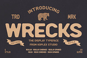 Wrecks - Vintage Font, a Handwritten Font by Koplexs Studio (Thumbnail 1 of 10)