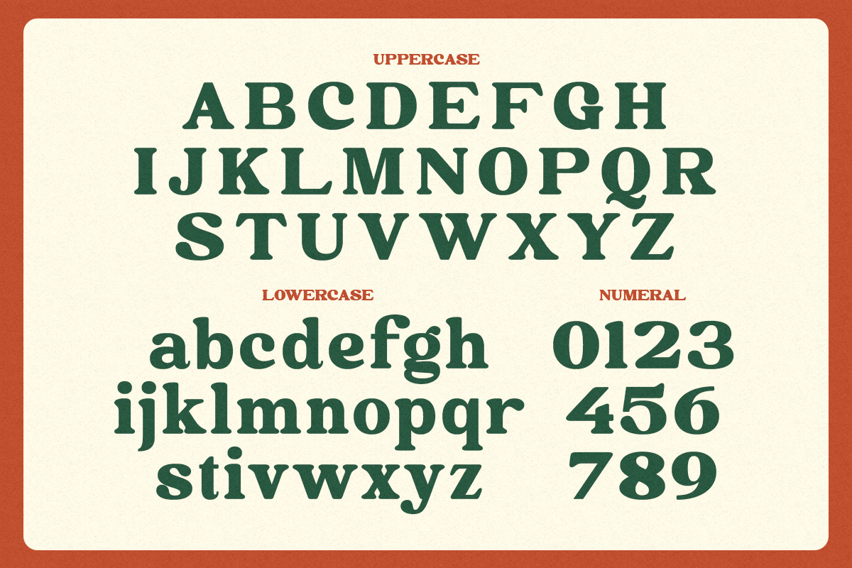 Millage - Bold Retro Serif Font, a Serif Font by Shakira Studio (Photo 10 of 10)